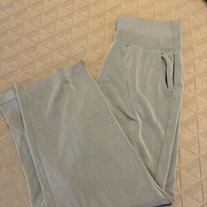 Athleta Wide Leg Lounge Pants – Blue – Athleisure Yoga Travel Pants